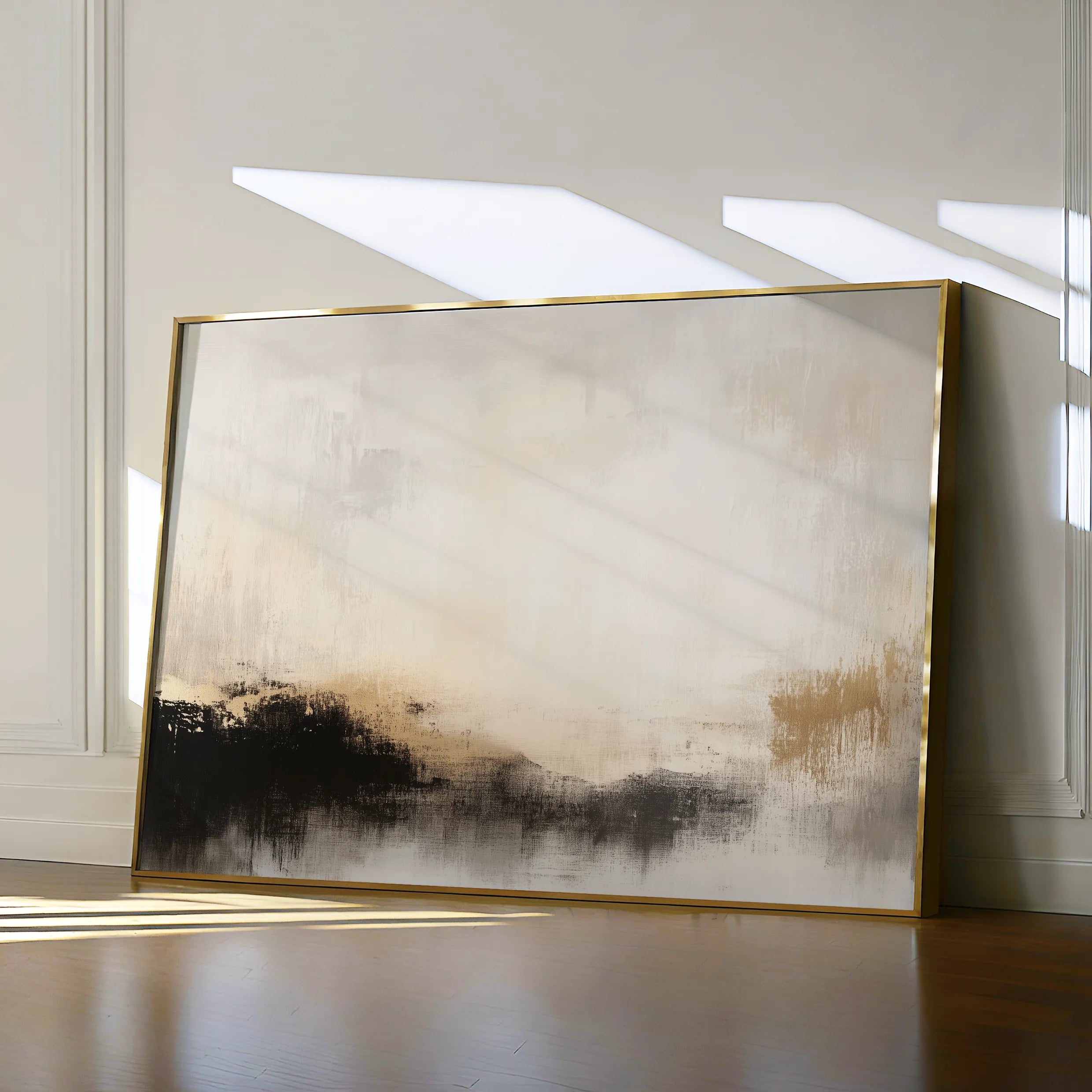 Abstract 287 Canvas Art 18" x 24" / 45 x 60 cm / Black