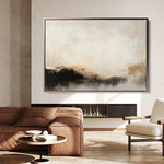 Abstract 287 Canvas Art 18" x 24" / 45 x 60 cm / Black