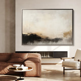 Abstract 287 Canvas Art 18" x 24" / 45 x 60 cm / Black