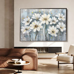 Floral 287 Canvas Art 60 x 40 cm / Black