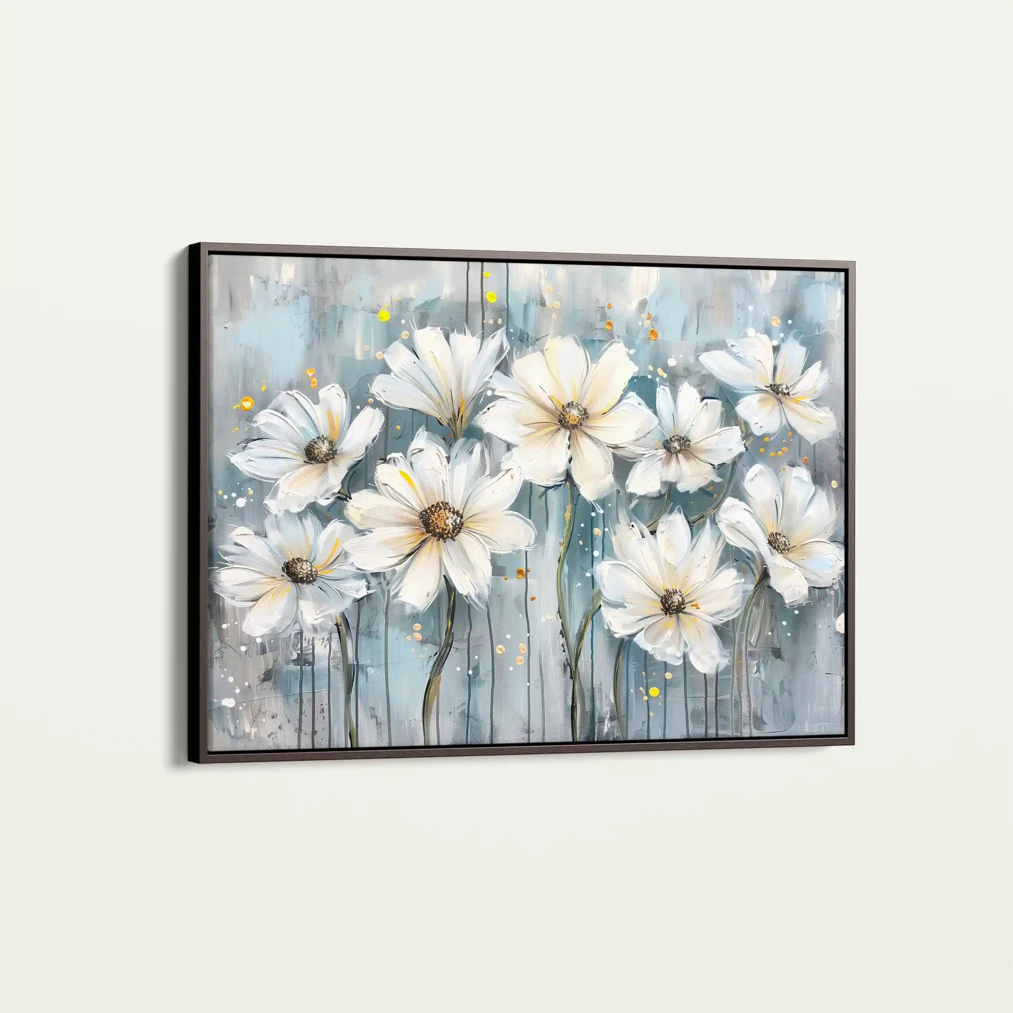 Floral 287 Canvas Art 60 x 40 cm / Black
