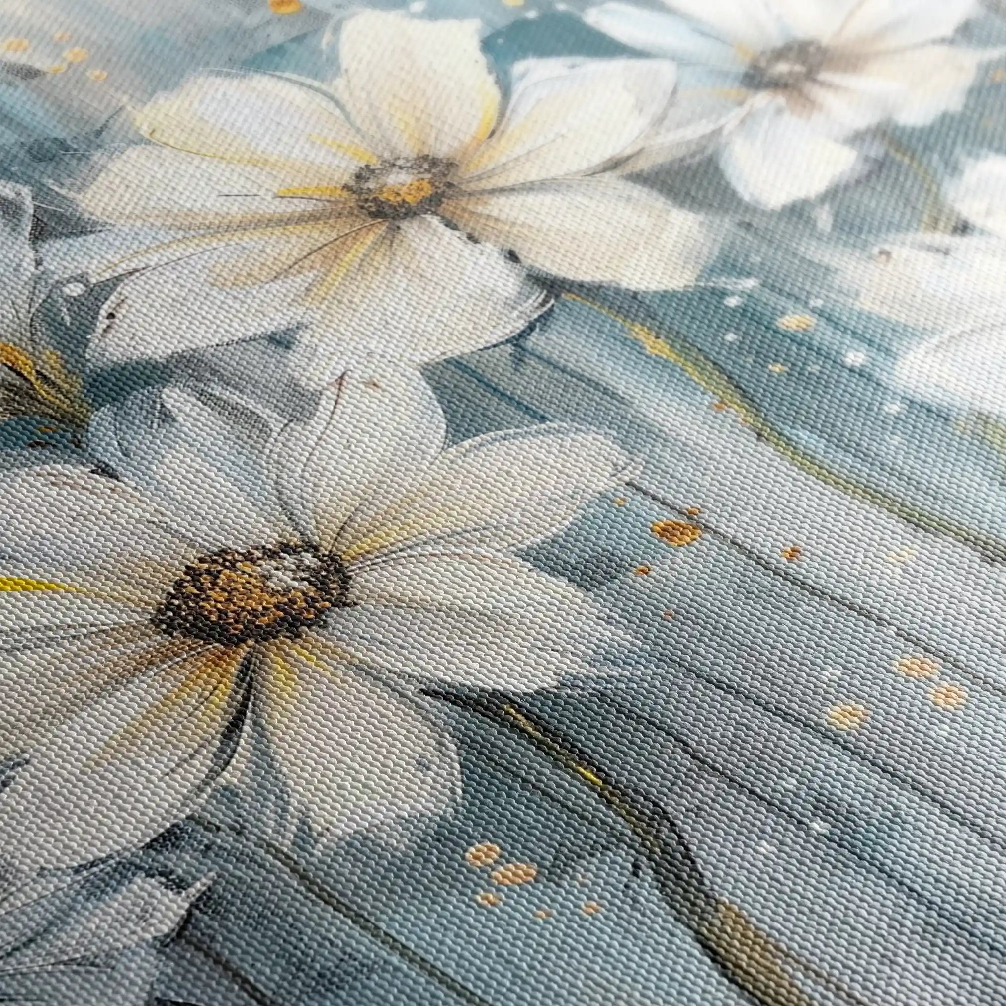 Floral 287 Canvas Art 60 x 40 cm / Black