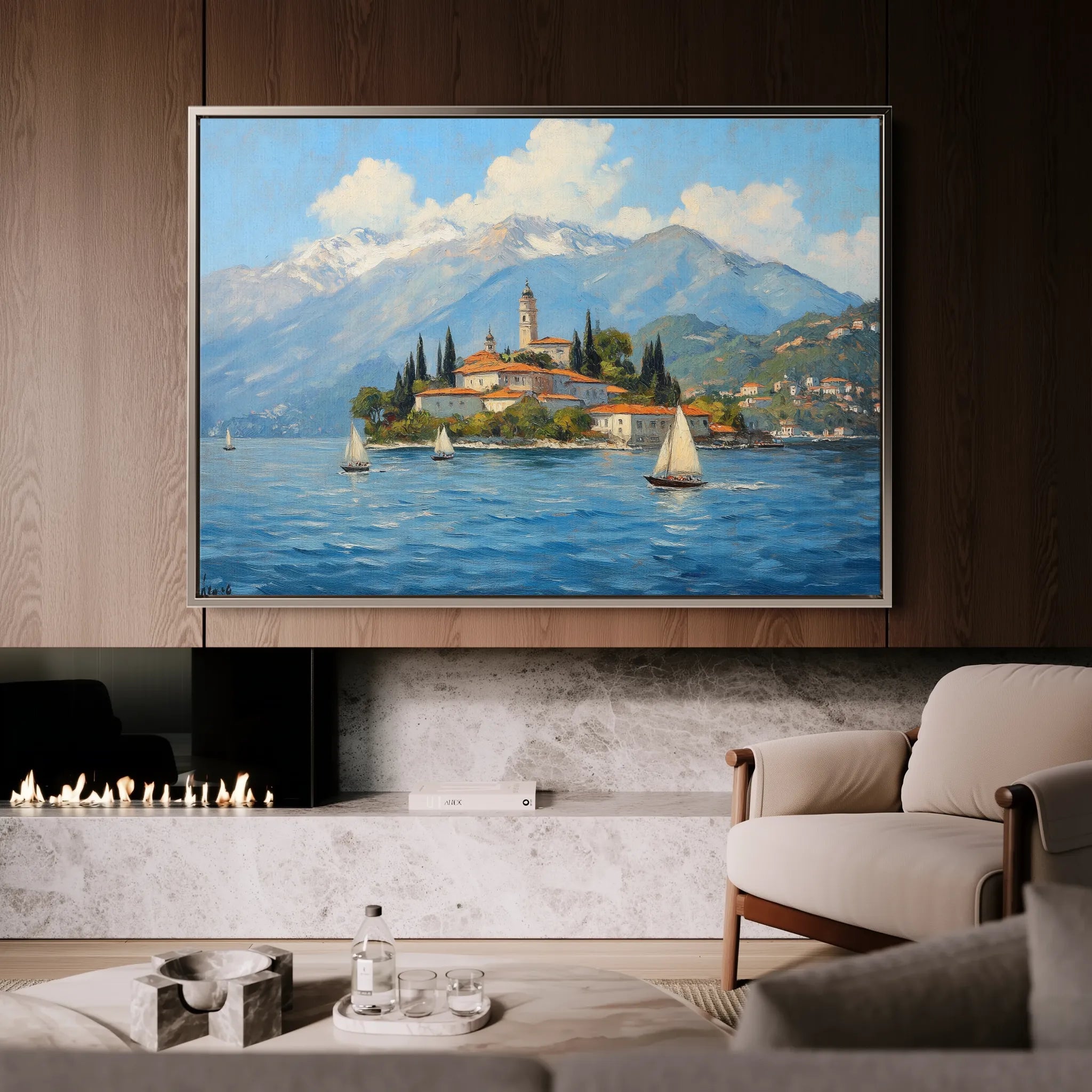 Landscape 287 Canvas Art 18" x 24" / 45 x 60 cm / Black
