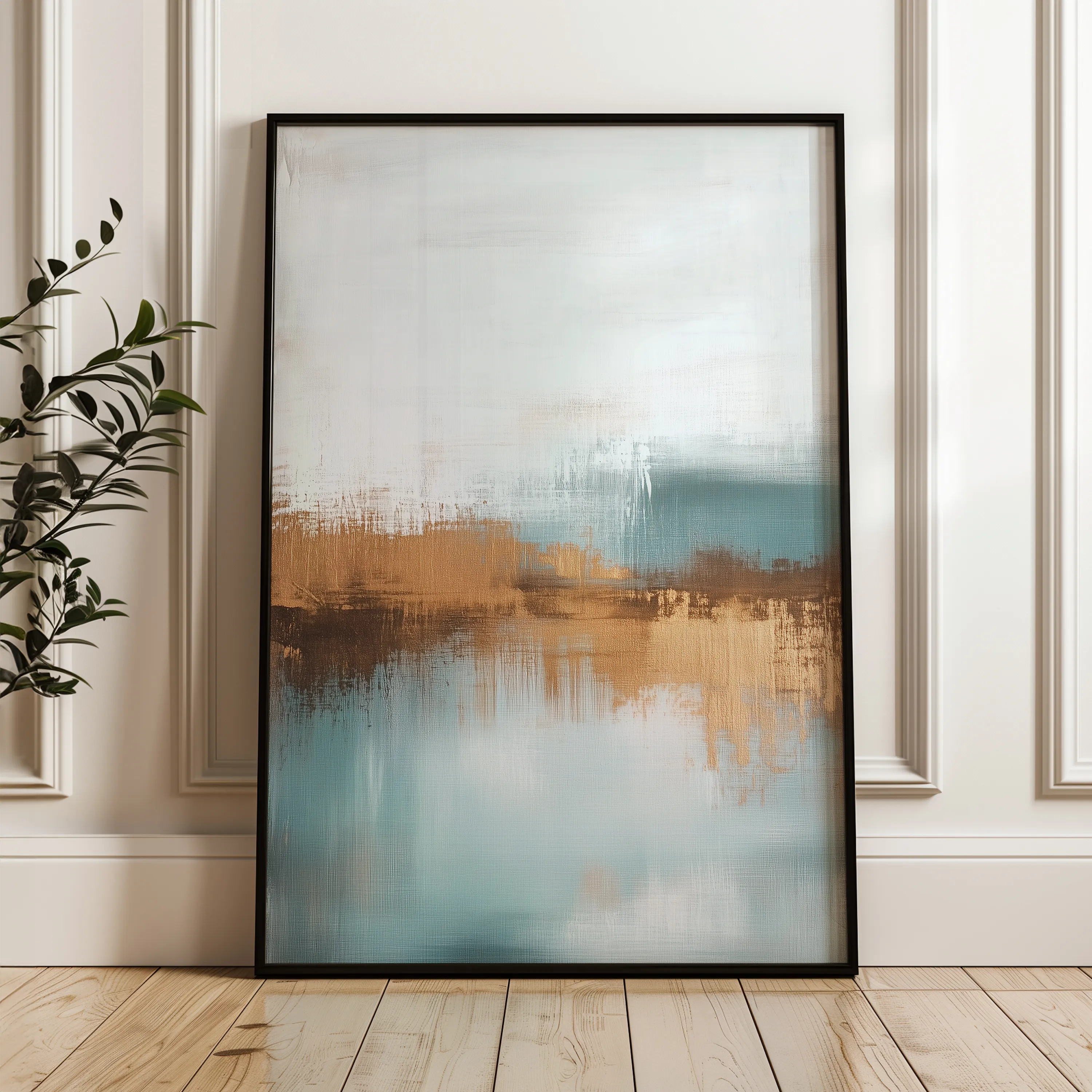 Abstract 288 Canvas Art 18" x 24" / 45 x 60 cm / Black