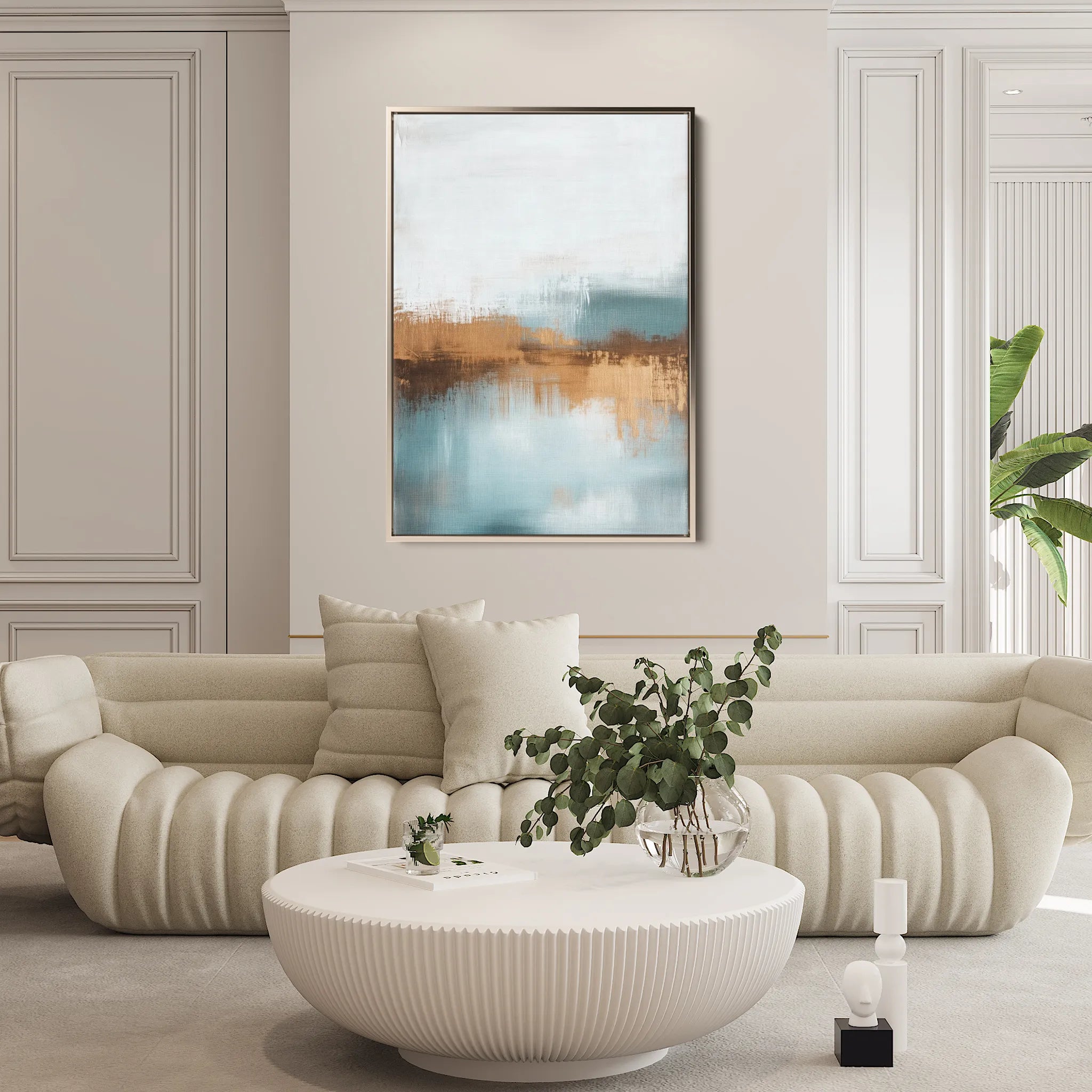 Abstract 288 Canvas Art 18" x 24" / 45 x 60 cm / Black