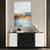 Abstract 288 Canvas Art 18" x 24" / 45 x 60 cm / Black