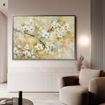 Floral 288 Canvas Art 60 x 40 cm / Black