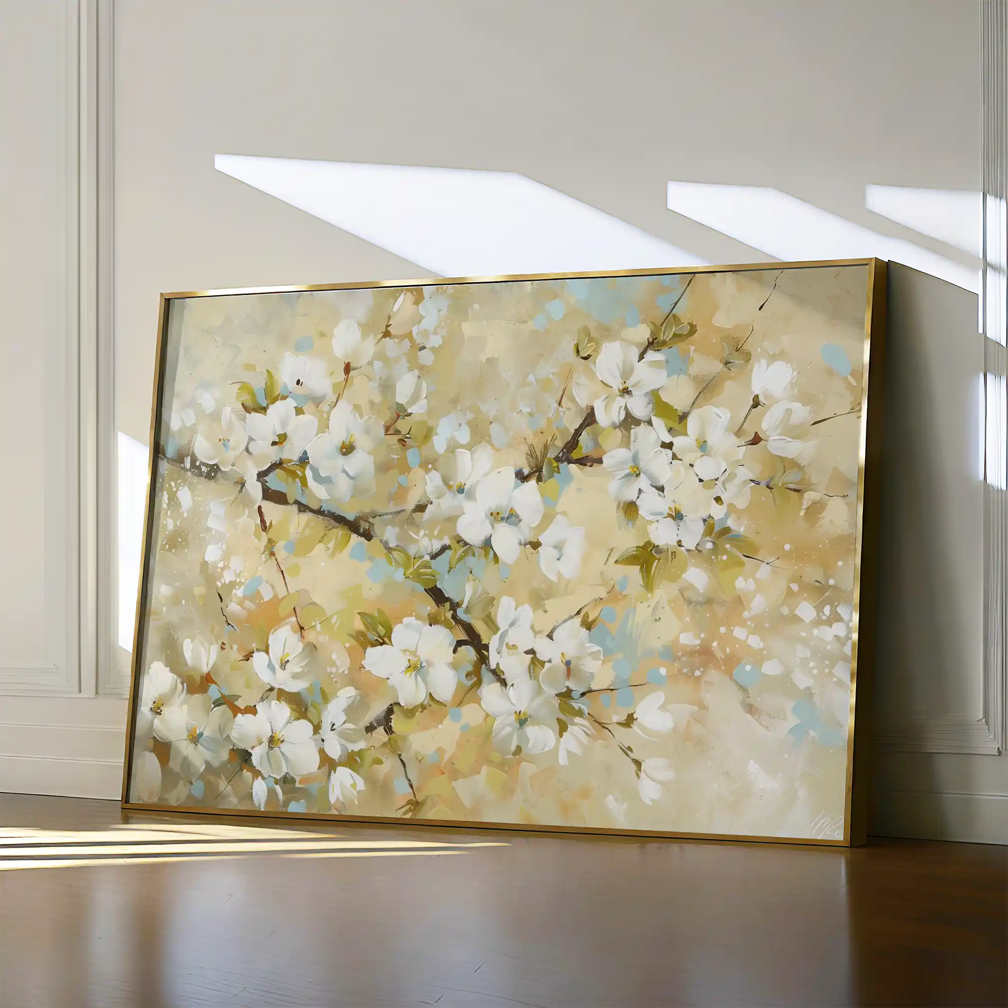 Floral 288 Canvas Art 60 x 40 cm / Black