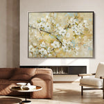 Floral 288 Canvas Art 60 x 40 cm / Black