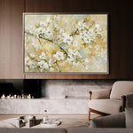 Floral 288 Canvas Art 60 x 40 cm / Black