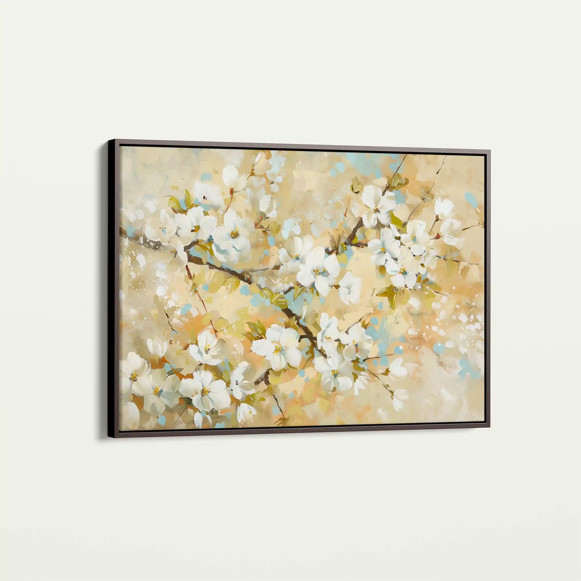 Floral 288 Canvas Art 60 x 40 cm / Black