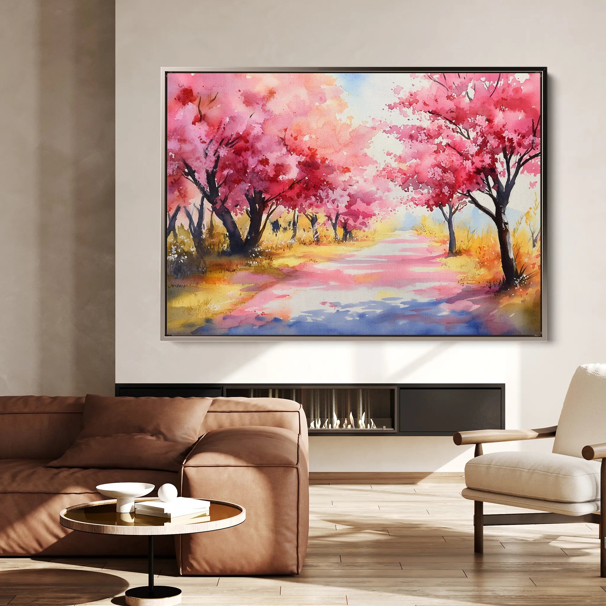 Landscape 288 Canvas Art 18" x 24" / 45 x 60 cm / Black