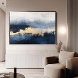Abstract 289 Canvas Art 18" x 24" / 45 x 60 cm / Black