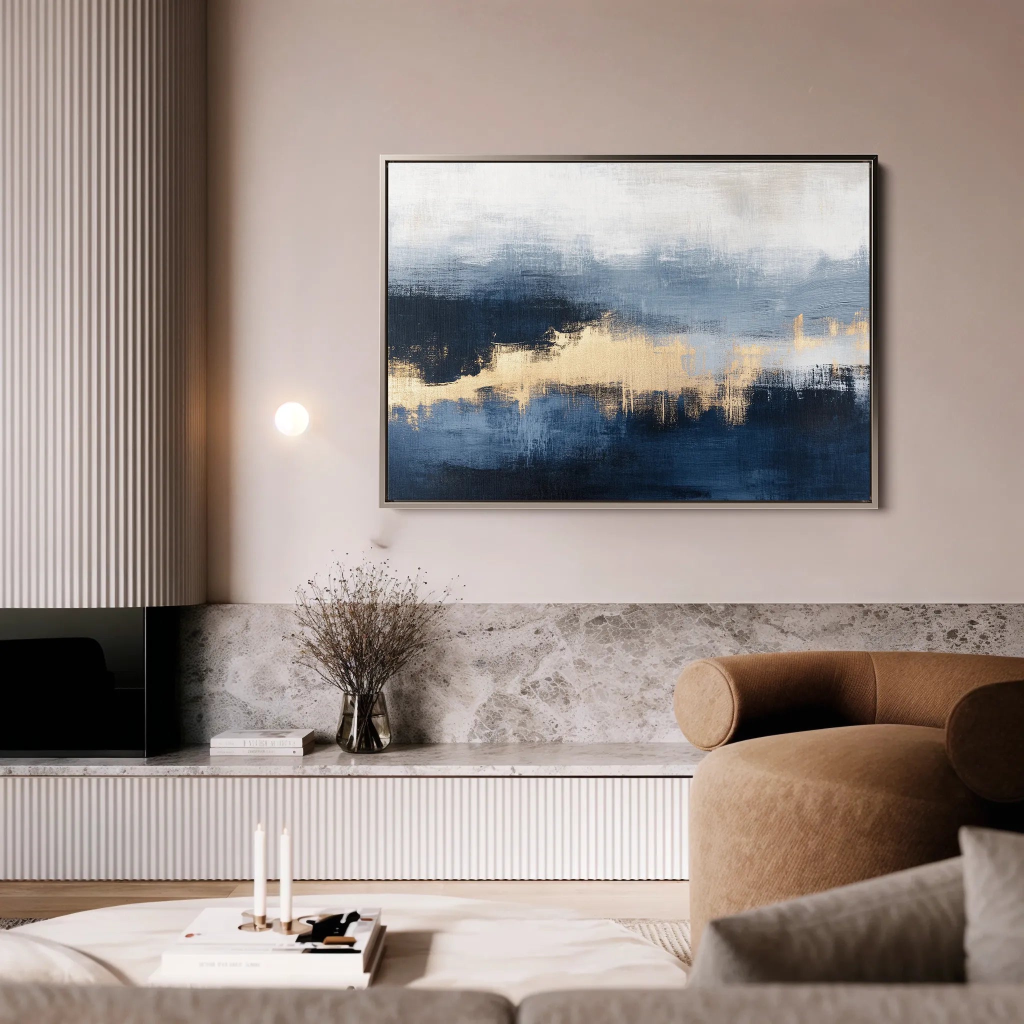 Abstract 289 Canvas Art 18" x 24" / 45 x 60 cm / Black
