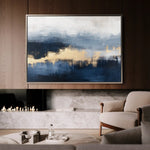 Abstract 289 Canvas Art 60 x 40 cm / Black