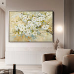 Floral 289 Canvas Art 60 x 40 cm / Black