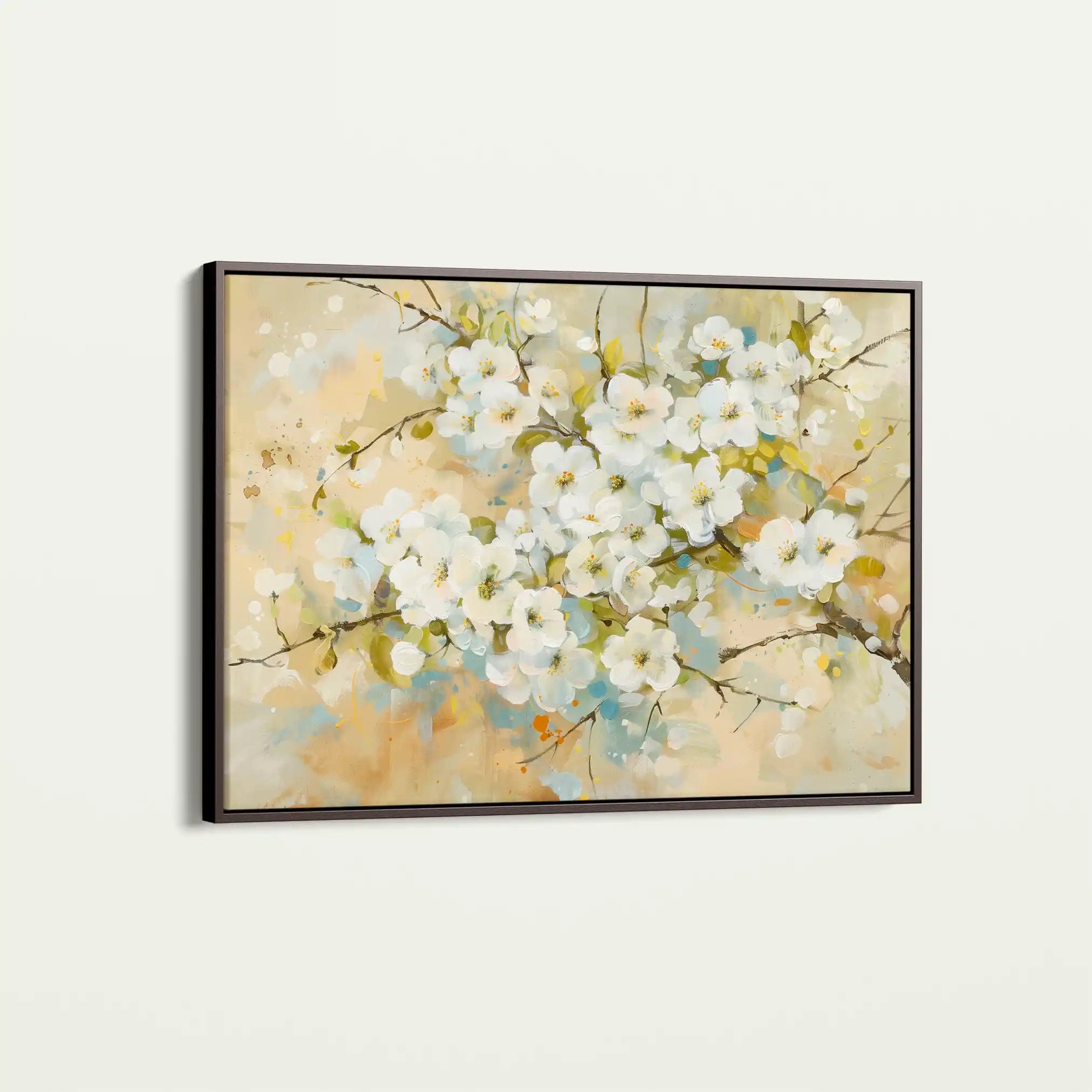 Floral 289 Canvas Art 60 x 40 cm / Black
