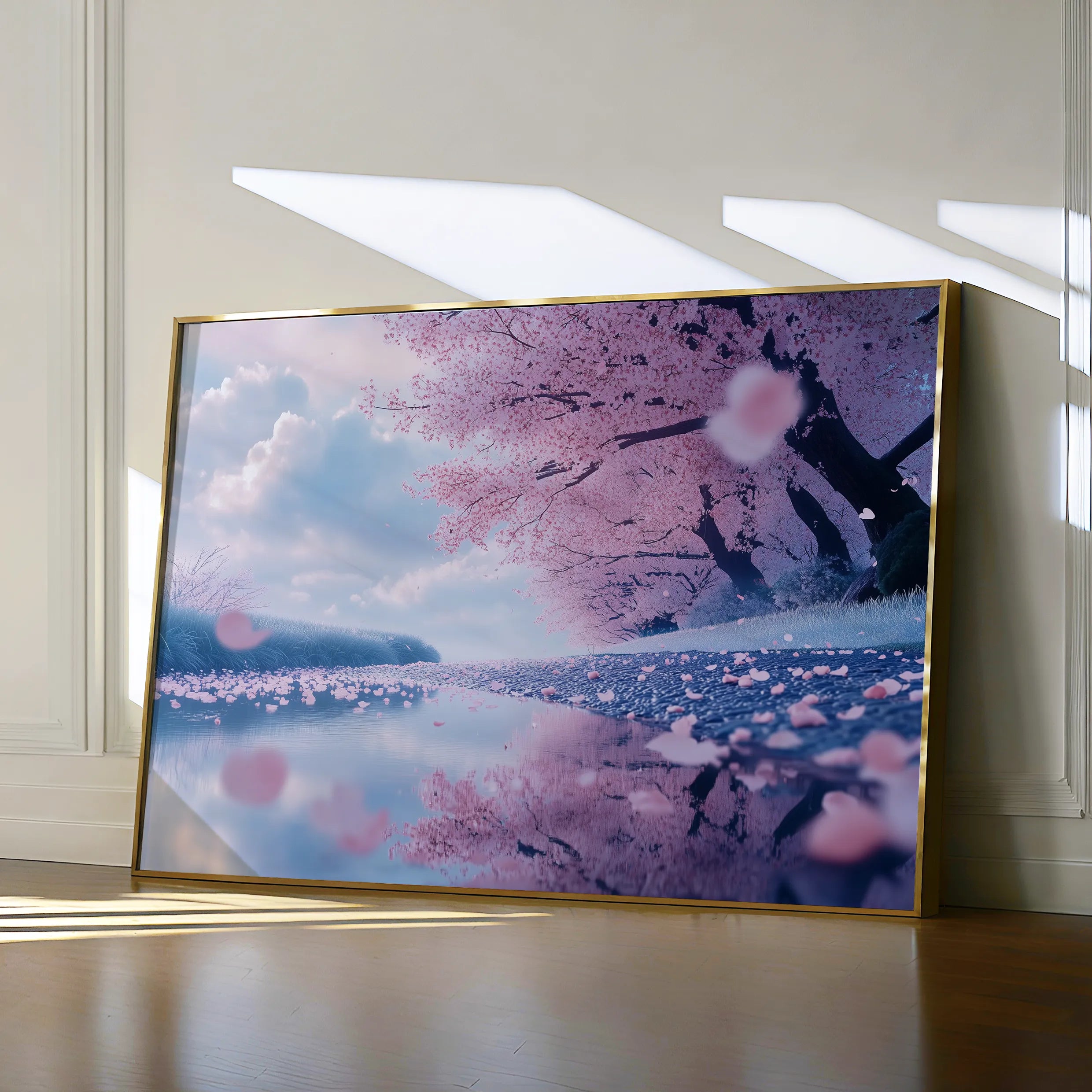 Landscape 289 Canvas Art 18" x 24" / 45 x 60 cm / Black