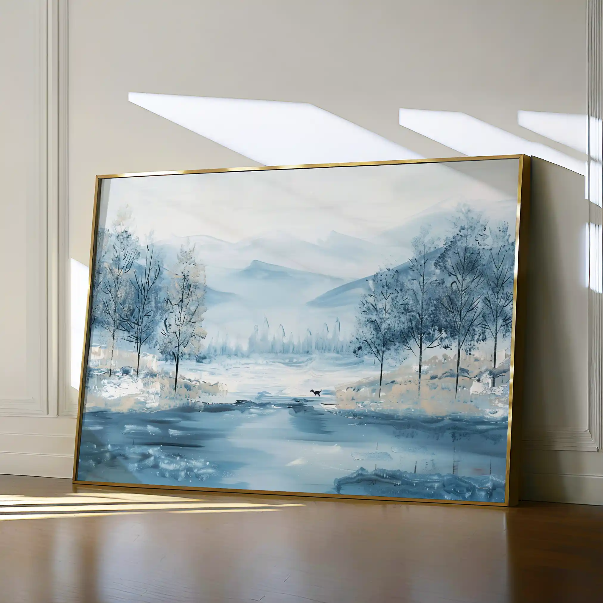 Floral 290 Canvas Art 60 x 40 cm / Black