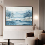 Floral 290 Canvas Art 60 x 40 cm / Black