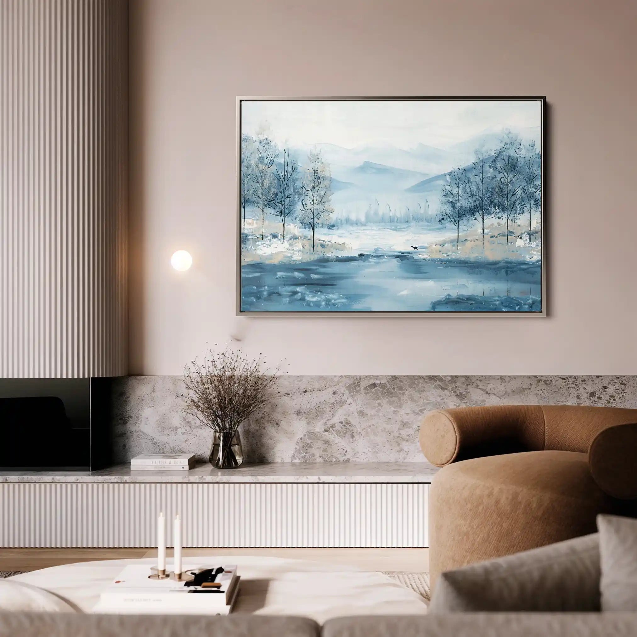 Floral 290 Canvas Art 60 x 40 cm / Black
