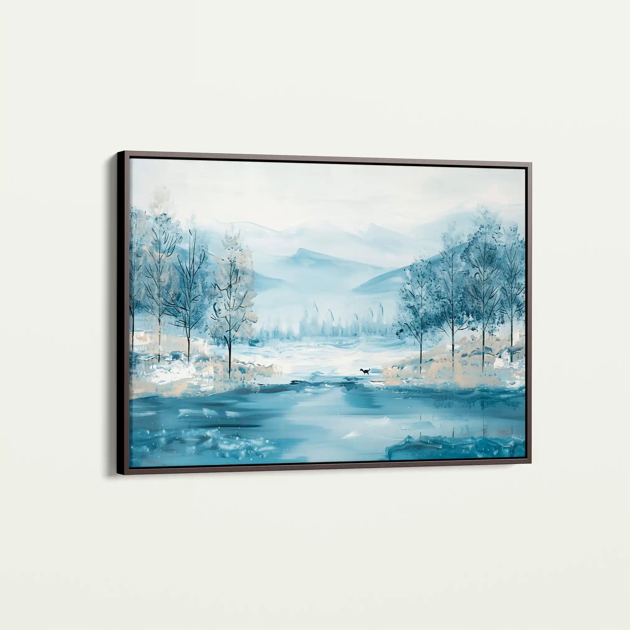 Floral 290 Canvas Art 60 x 40 cm / Black
