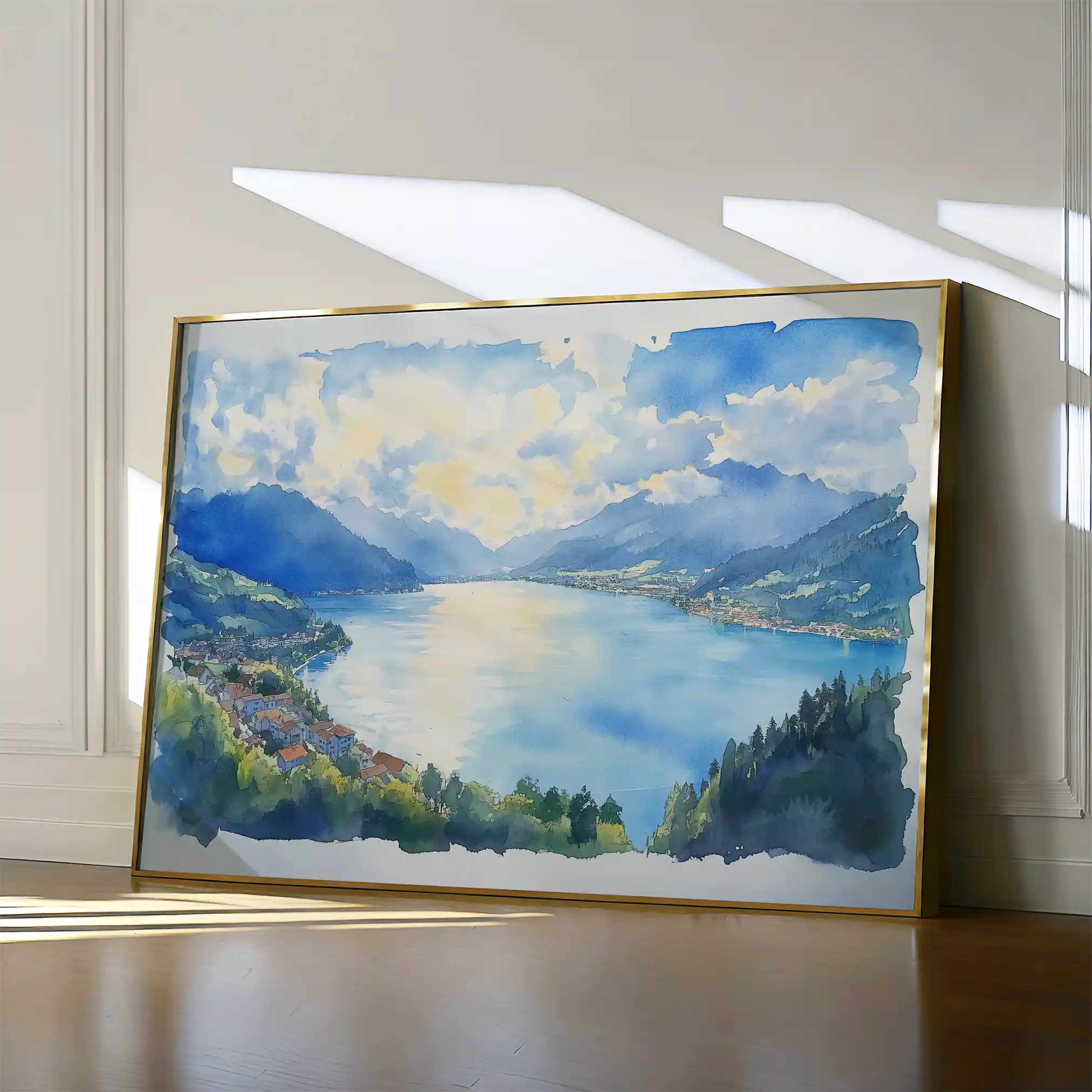 Landscape 290 Canvas Art 60 x 40 cm / Black