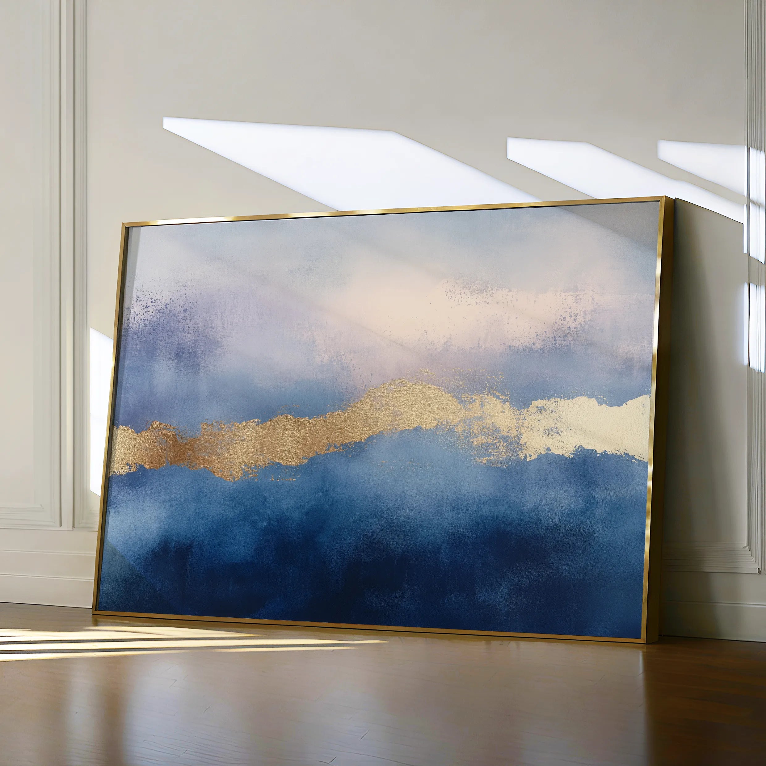 Abstract 291 Canvas Art 18" x 24" / 45 x 60 cm / Black