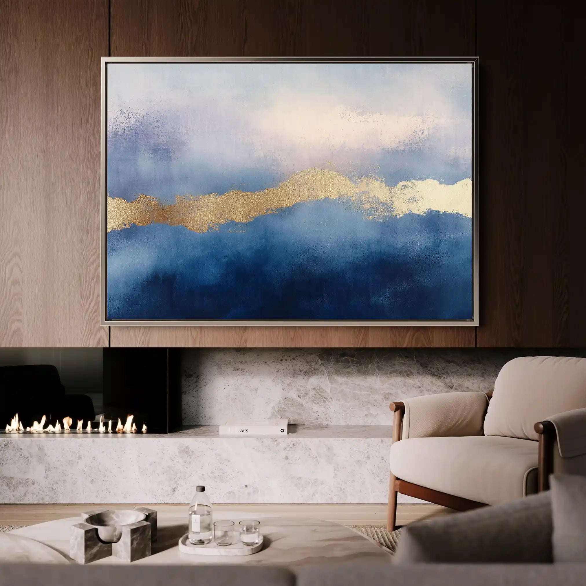Abstract 291 Canvas Art 60 x 40 cm / Black