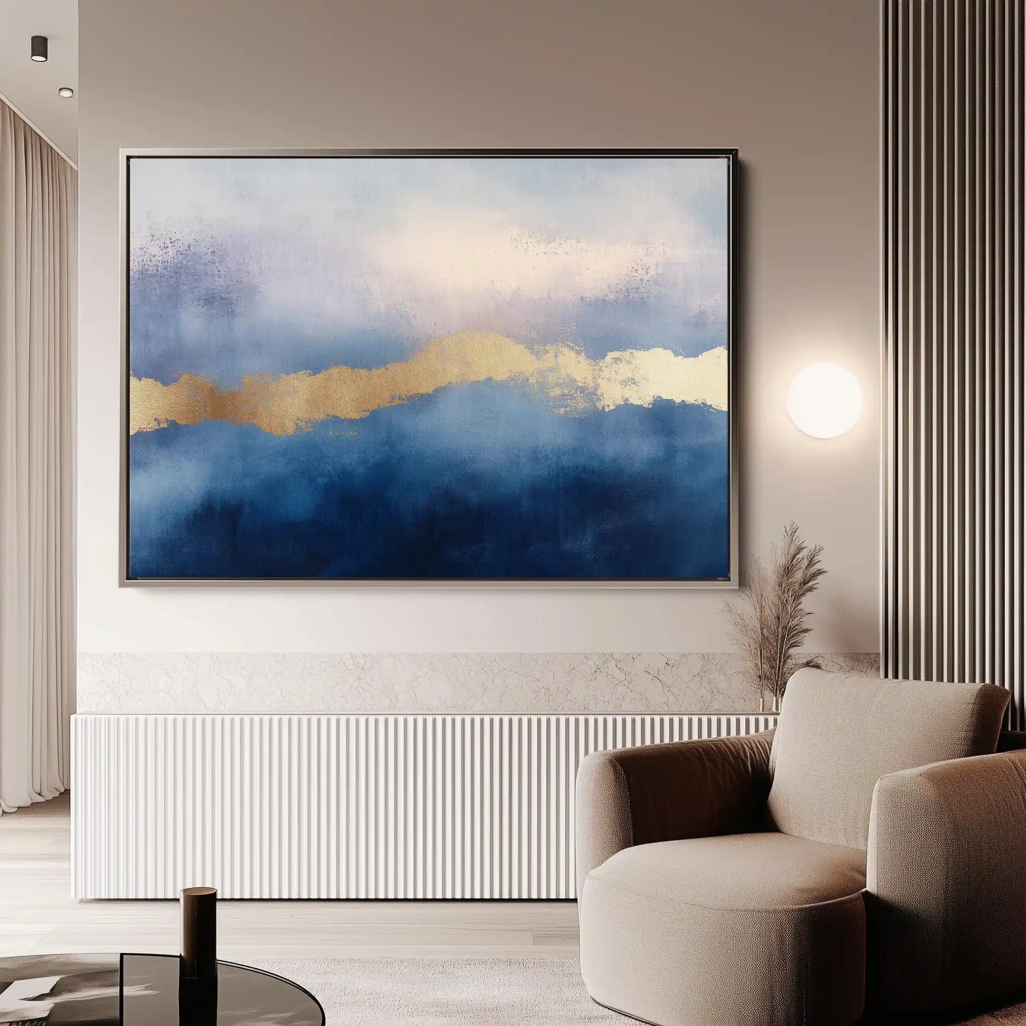 Abstract 291 Canvas Art 60 x 40 cm / Black