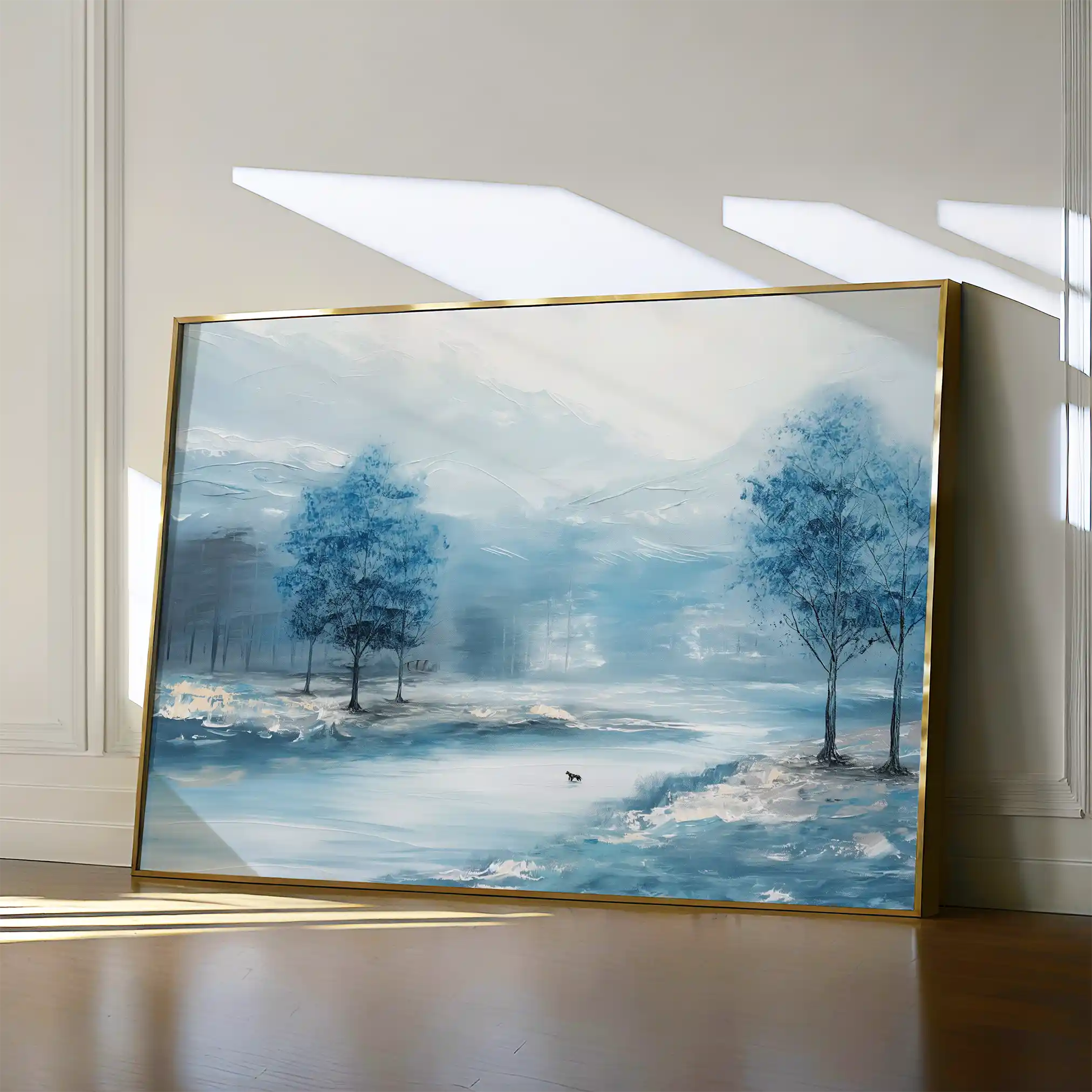 Floral 291 Canvas Art 60 x 40 cm / Black