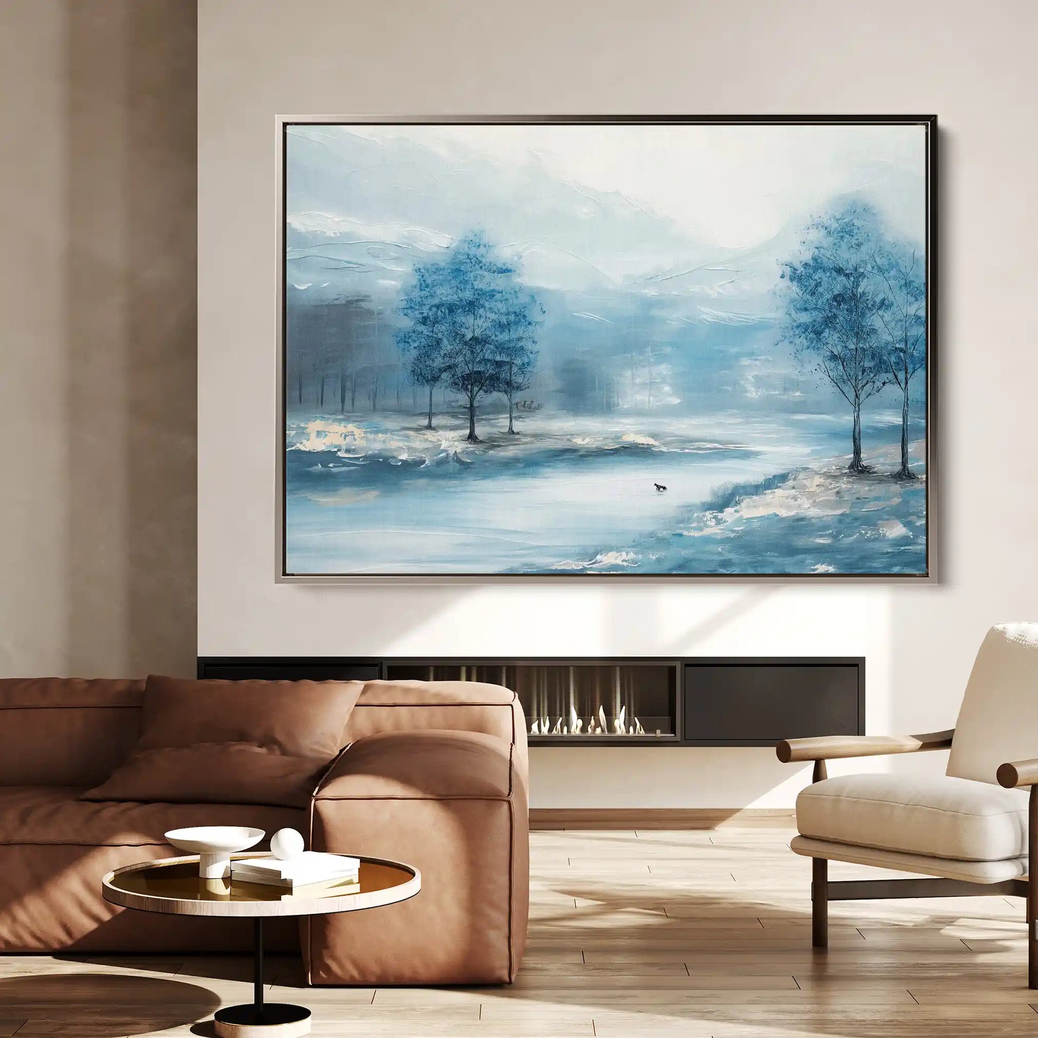 Floral 291 Canvas Art 60 x 40 cm / Black