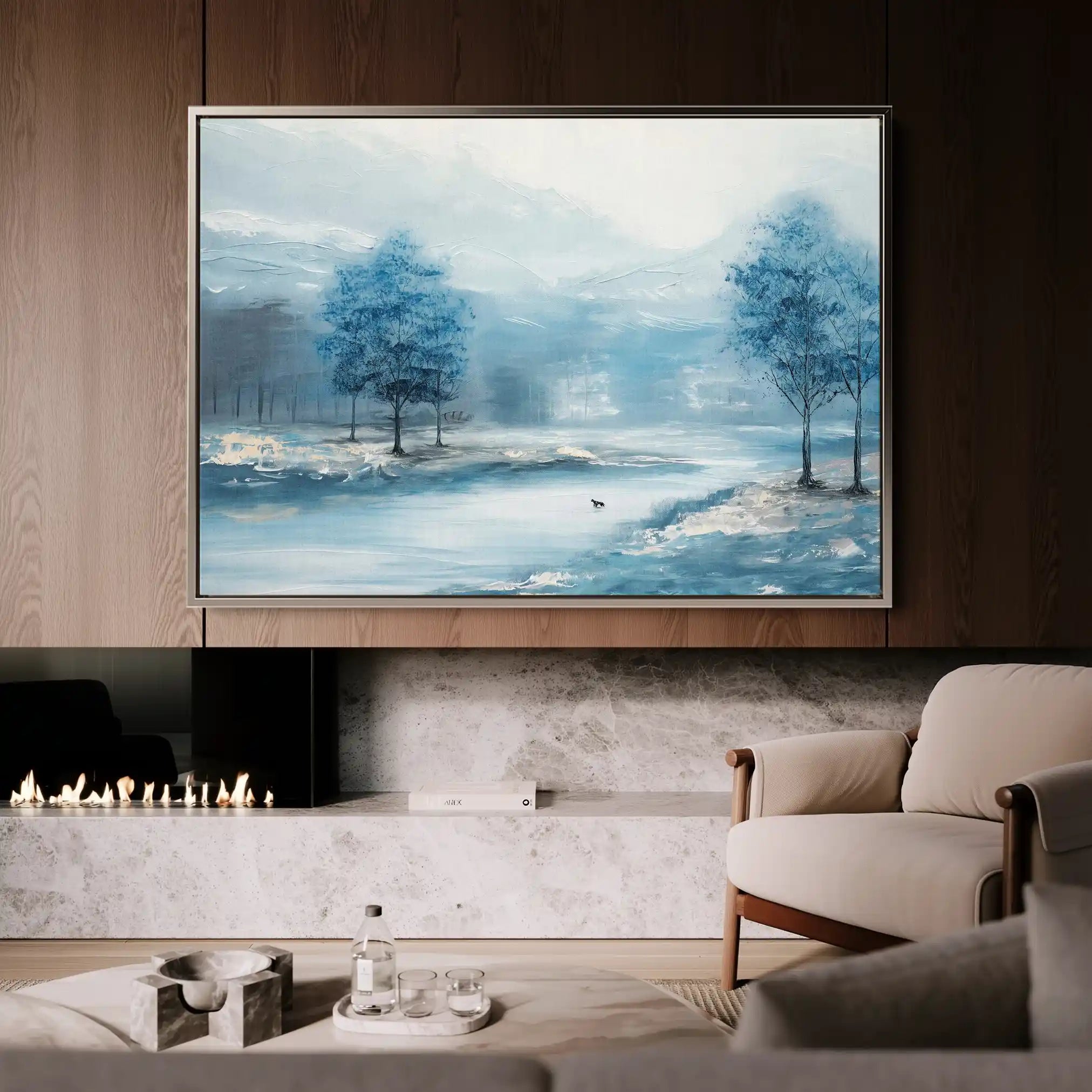 Floral 291 Canvas Art 60 x 40 cm / Black