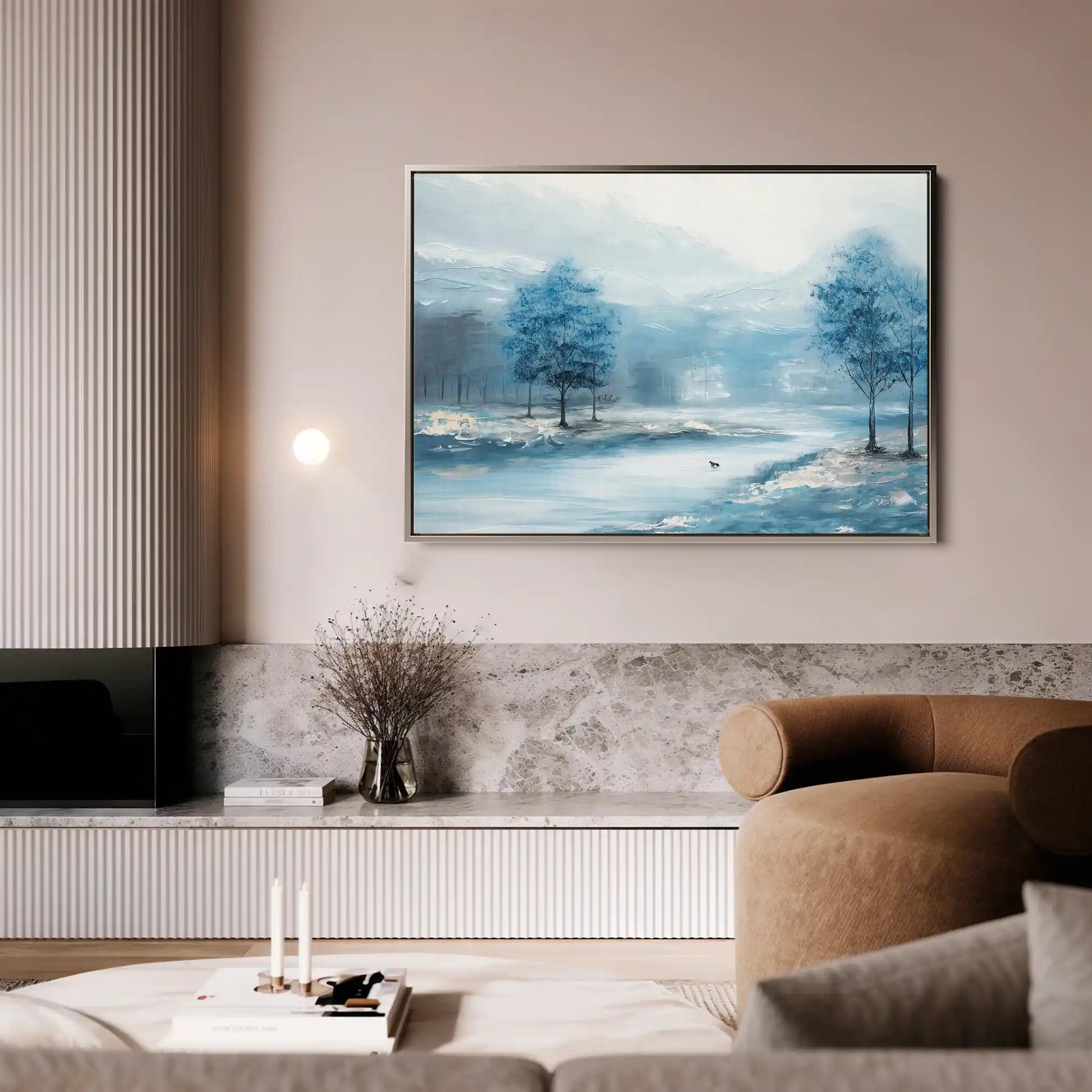 Floral 291 Canvas Art 60 x 40 cm / Black