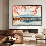 Landscape 291 Canvas Art 18" x 24" / 45 x 60 cm / Black