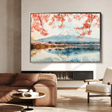Landscape 291 Canvas Art 18" x 24" / 45 x 60 cm / Black