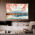 Landscape 291 Canvas Art 18" x 24" / 45 x 60 cm / Black