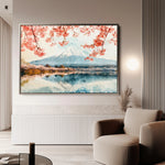 Landscape 291 Canvas Art 18" x 24" / 45 x 60 cm / Black