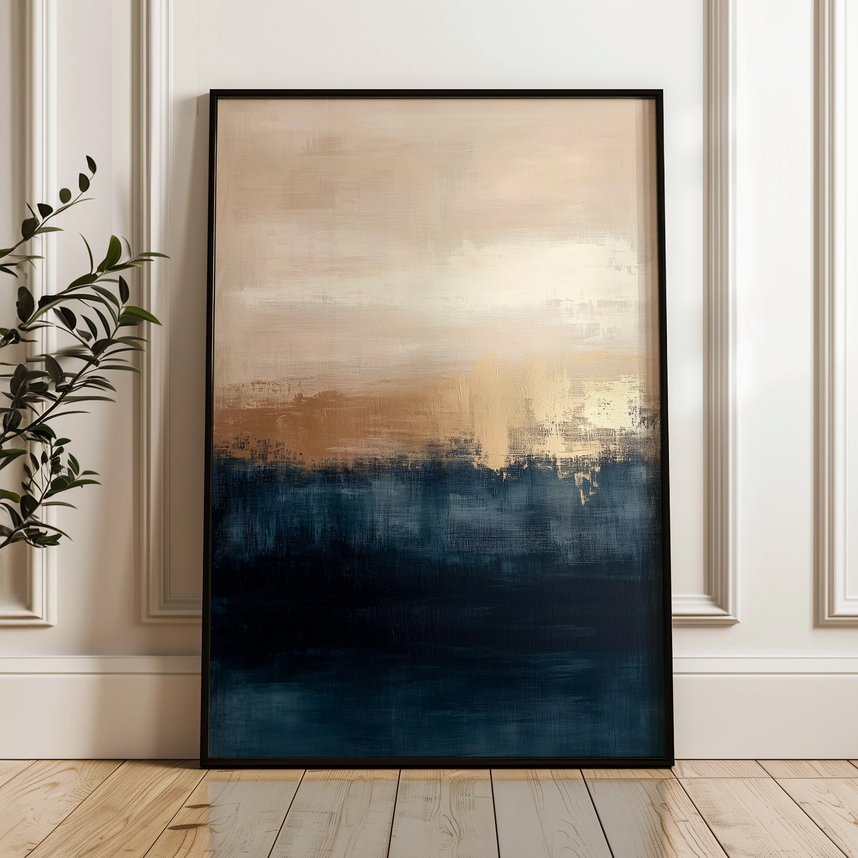 Abstract 292 Canvas Art 18" x 24" / 45 x 60 cm / Black