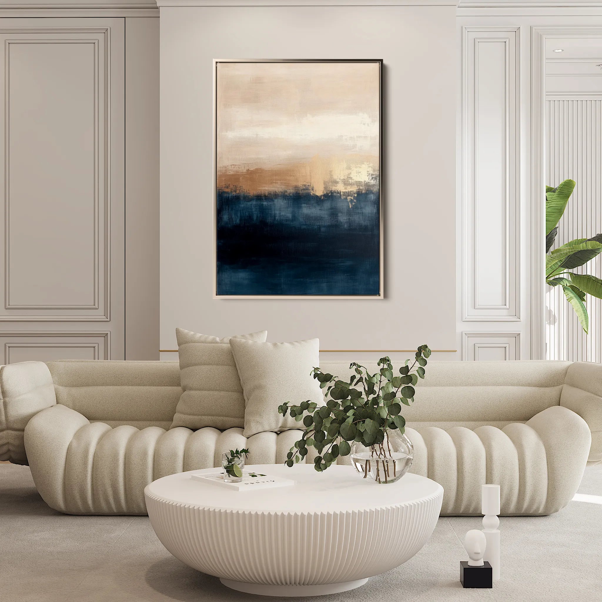 Abstract 292 Canvas Art 18" x 24" / 45 x 60 cm / Black
