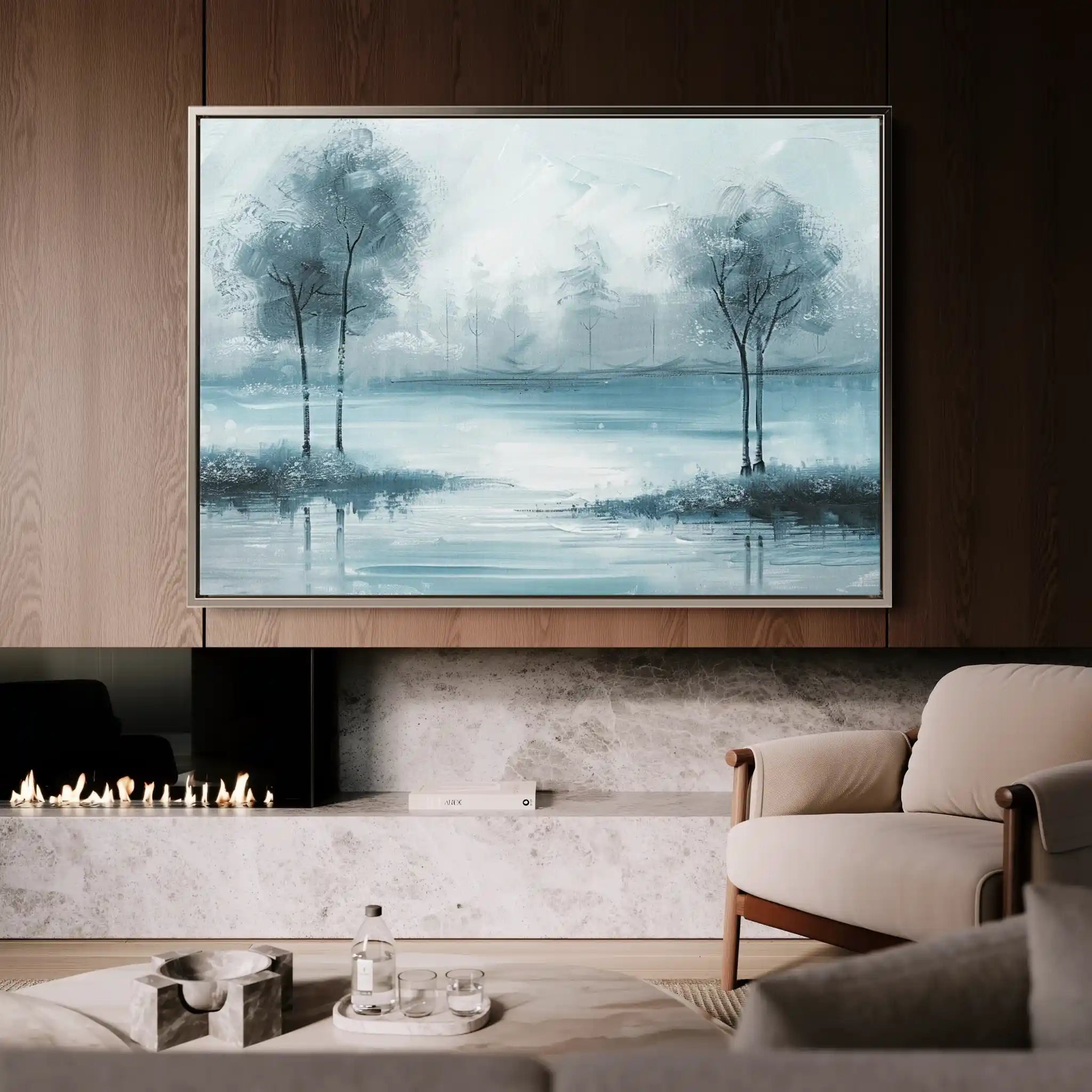 Floral 292 Canvas Art 60 x 40 cm / Black