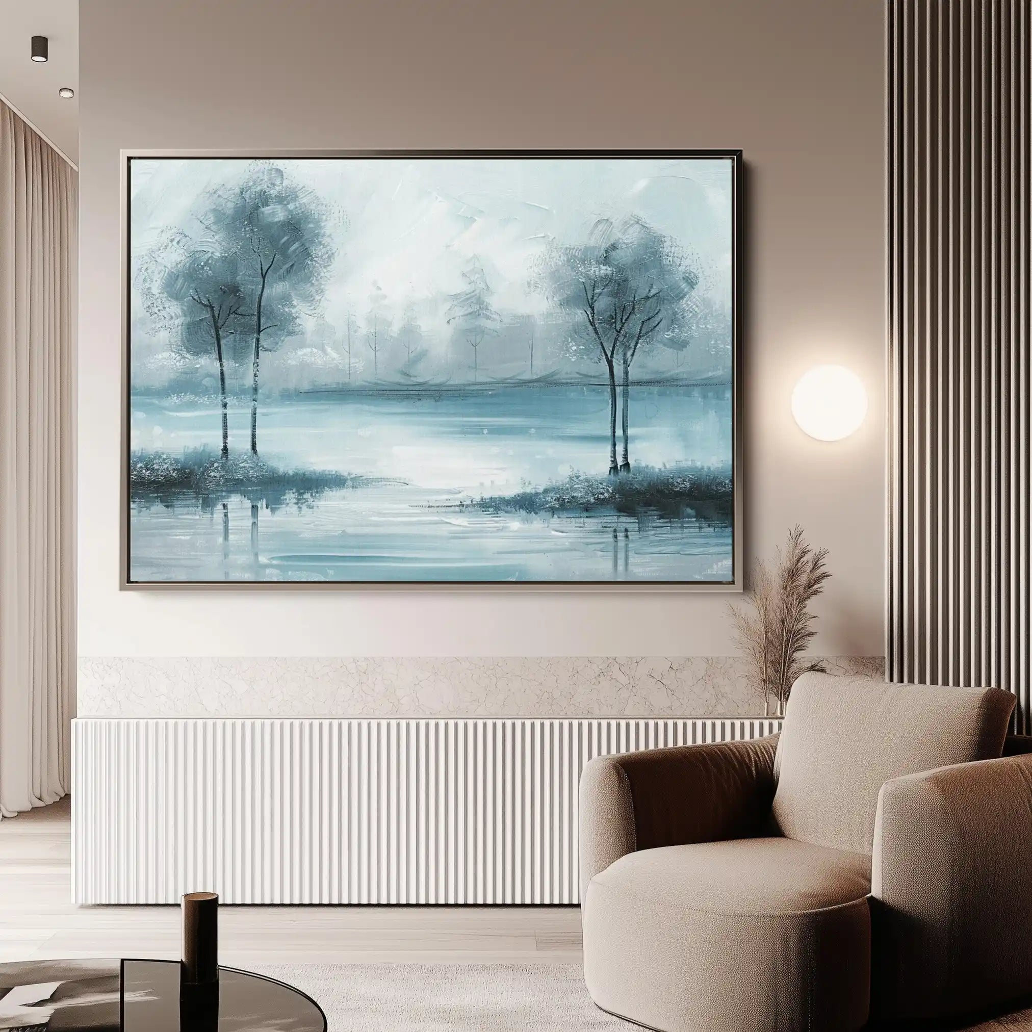 Floral 292 Canvas Art 60 x 40 cm / Black