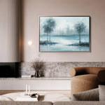Floral 292 Canvas Art 60 x 40 cm / Black