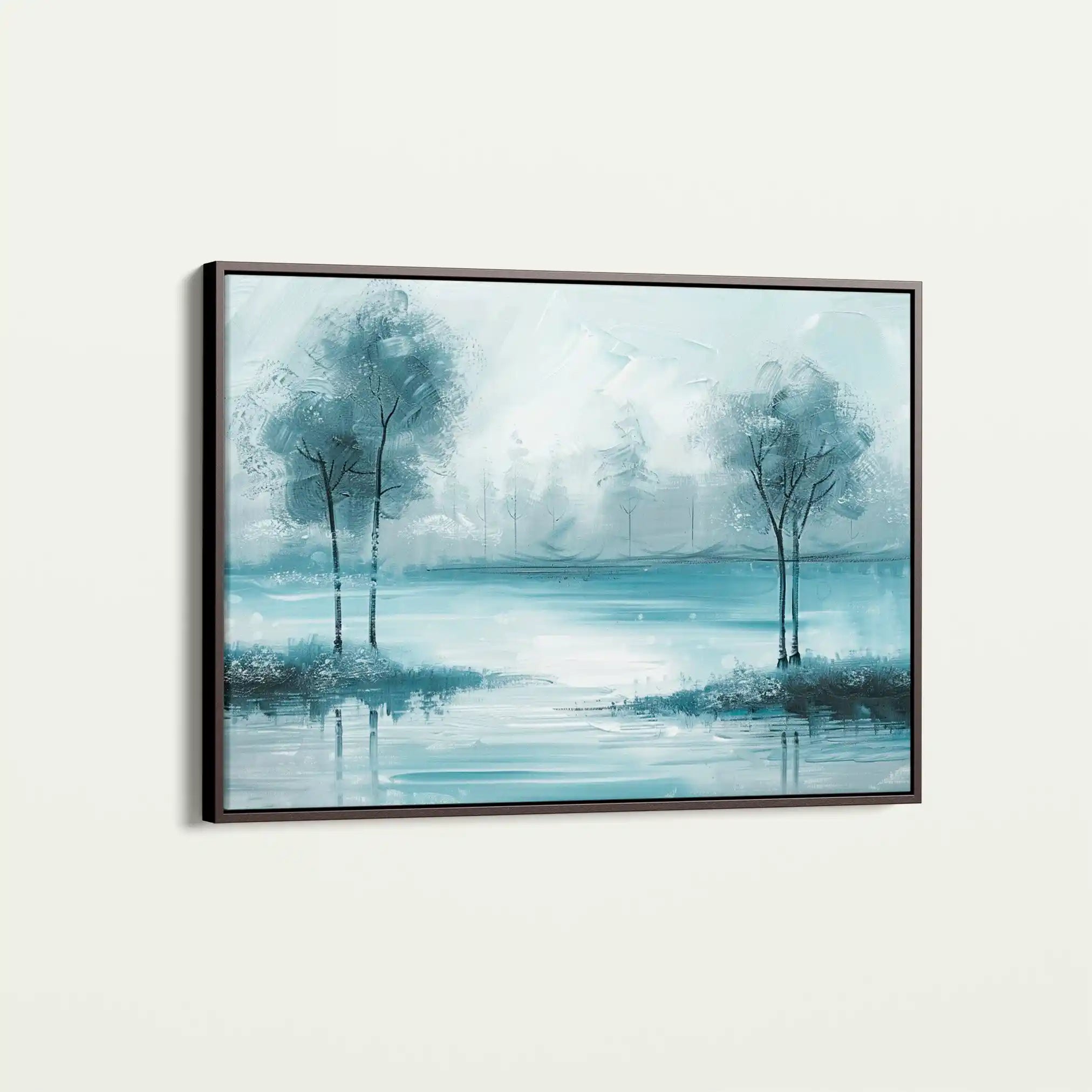 Floral 292 Canvas Art 60 x 40 cm / Black