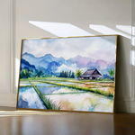 Landscape 292 Canvas Art 60 x 40 cm / Black