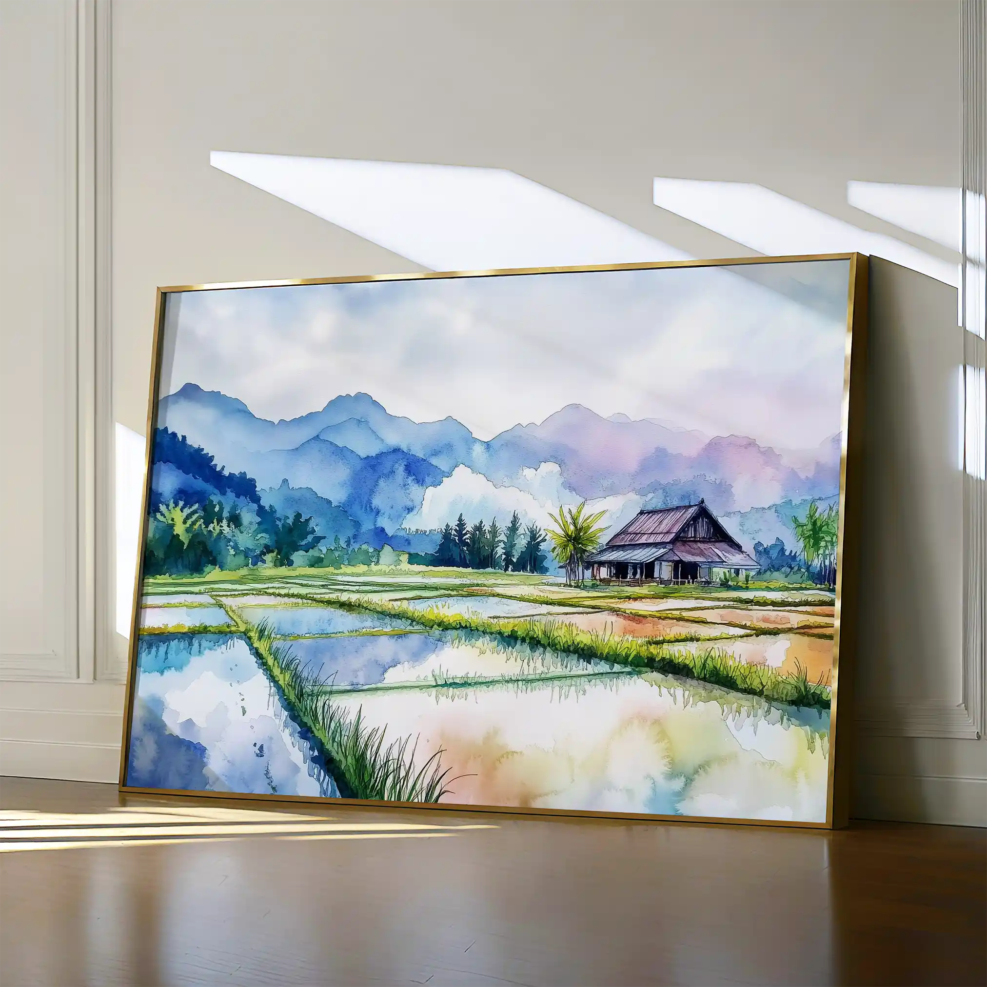 Landscape 292 Canvas Art 60 x 40 cm / Black