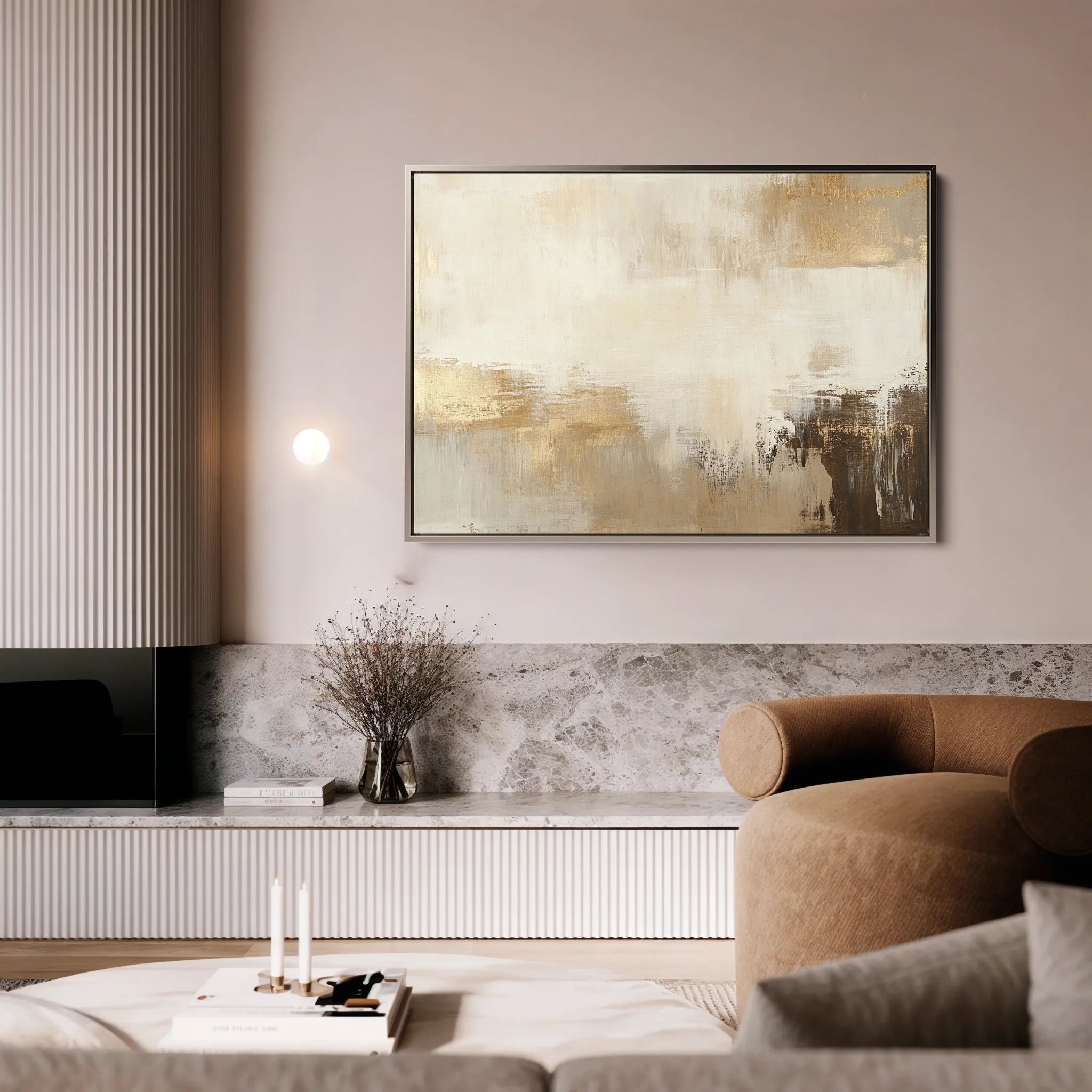 Abstract 293 Canvas Art 18" x 24" / 45 x 60 cm / Black