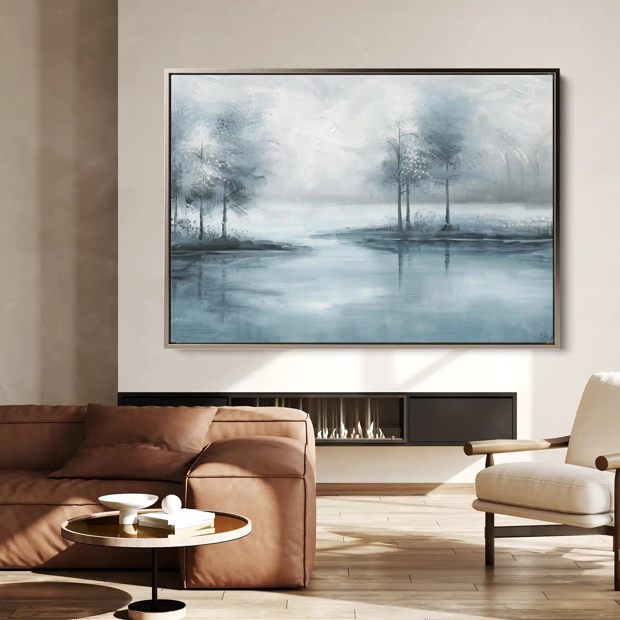 Floral 293 Canvas Art 60 x 40 cm / Black