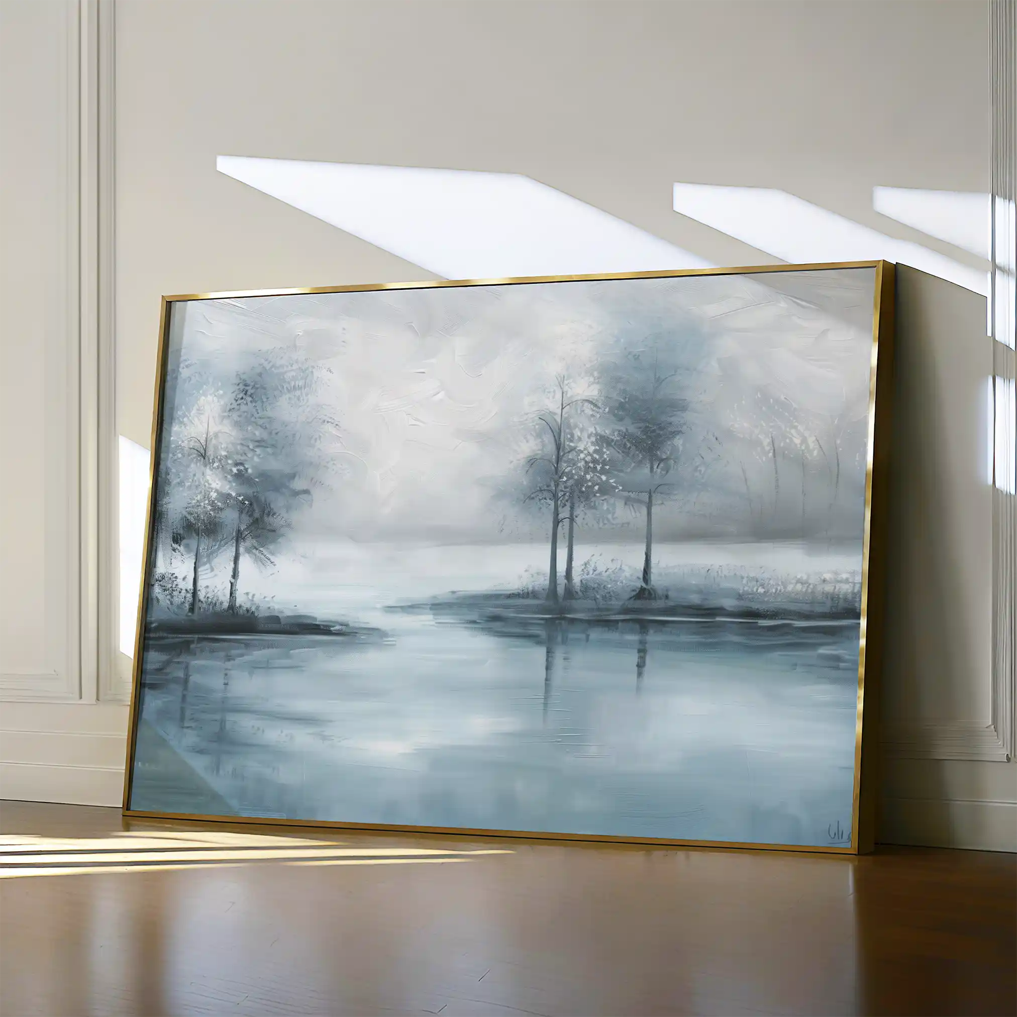 Floral 293 Canvas Art 60 x 40 cm / Black
