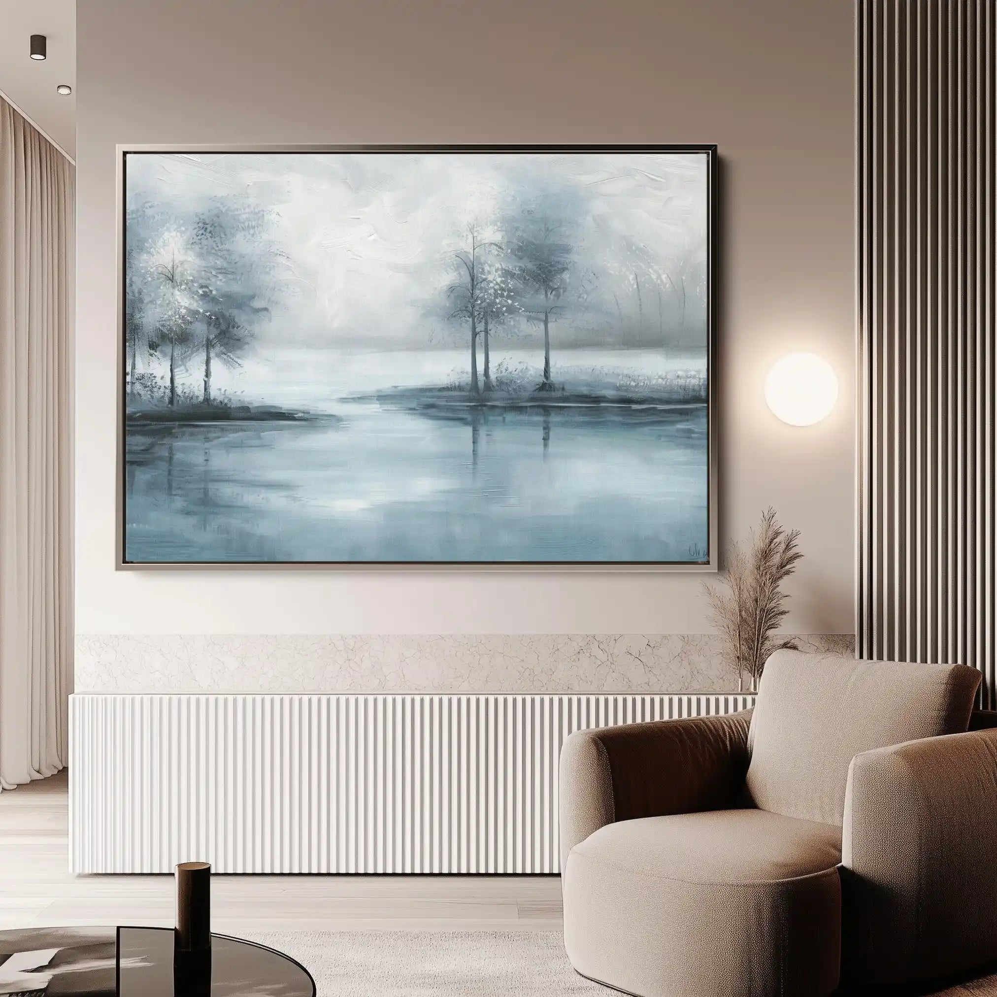 Floral 293 Canvas Art 60 x 40 cm / Black